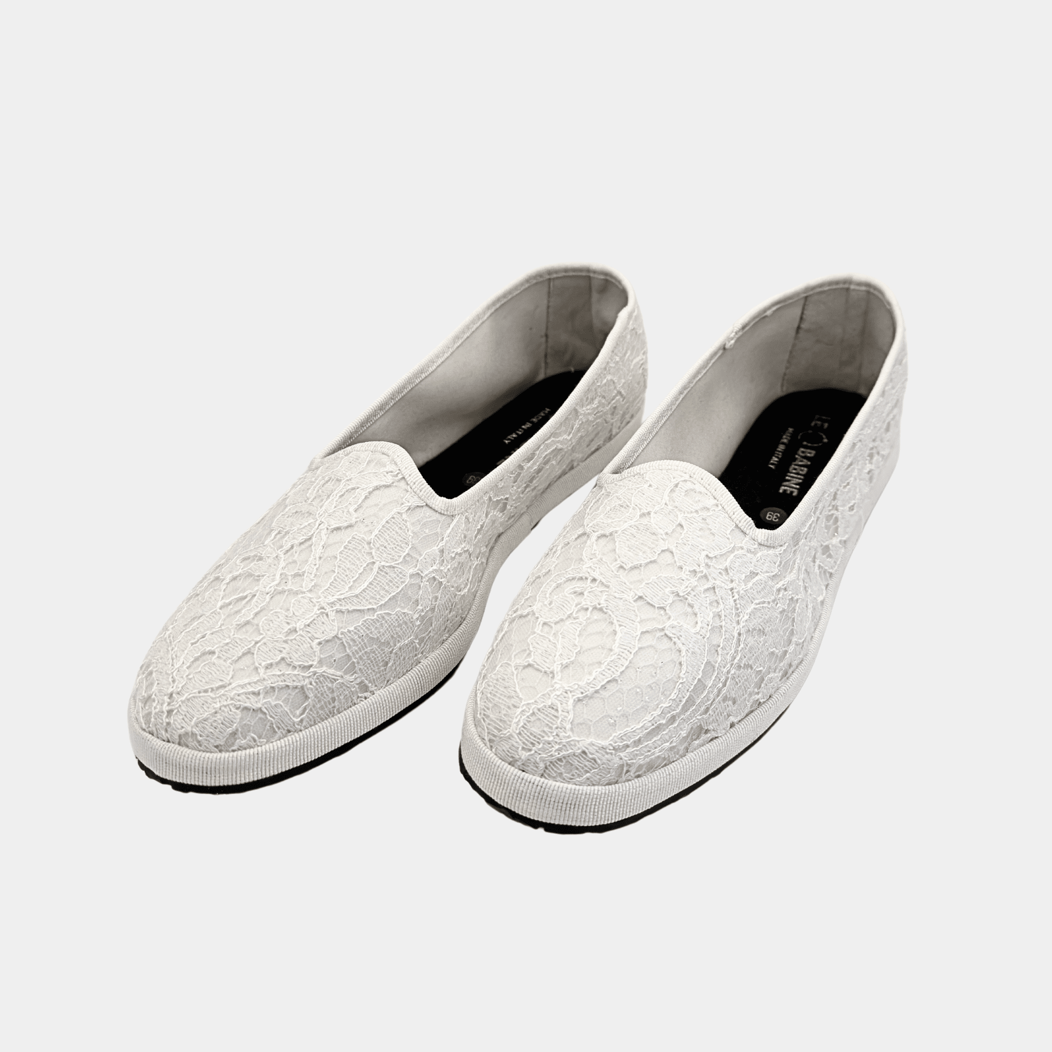 Babina Collezione sposa in pizzo chantilly di cotone bianco - Fashion Loft