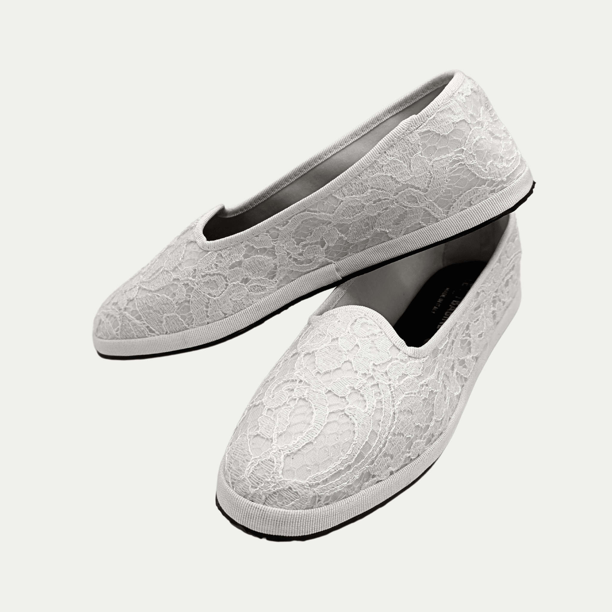 Babina Collezione sposa in pizzo chantilly di cotone bianco - Fashion Loft