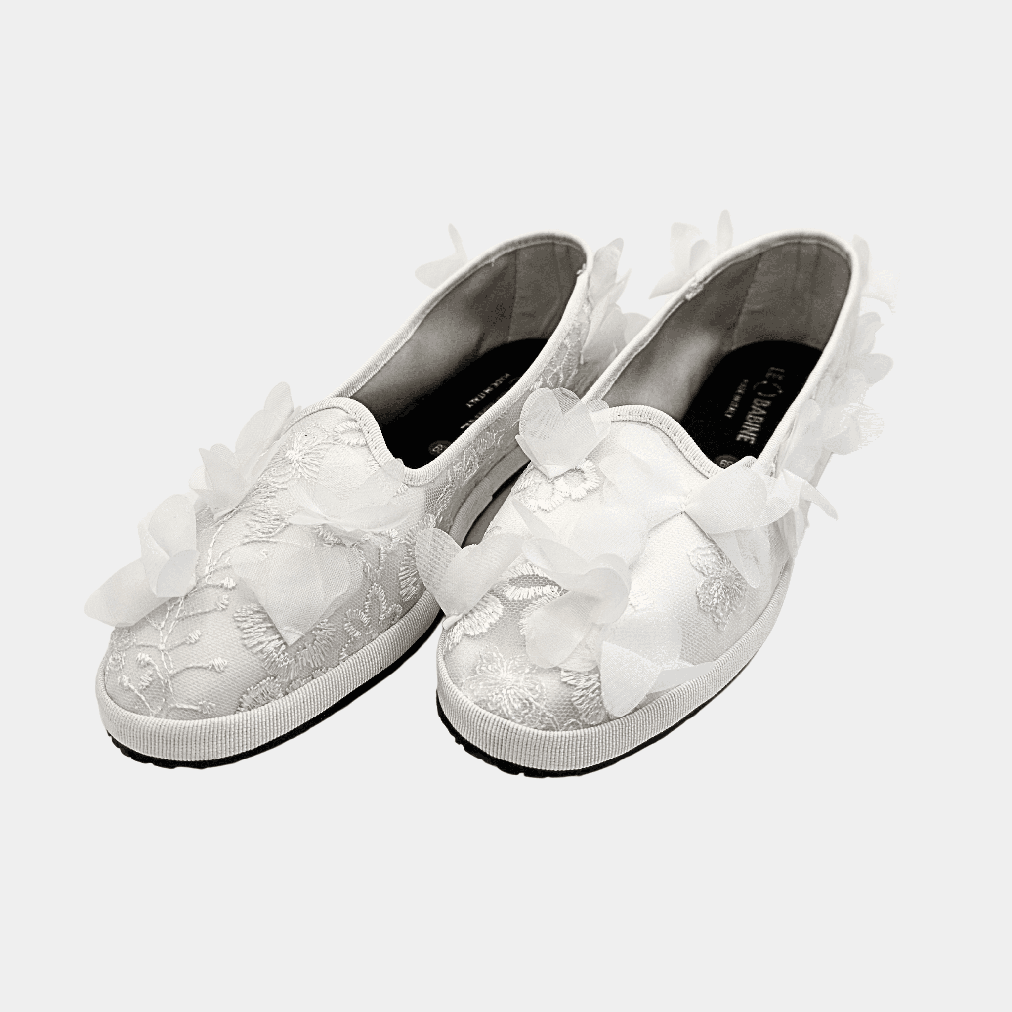 Babina Collezione Sposa in pizzo tridimensionale floreale di cotone e organza - Fashion Loft