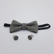 Set Papillon e Gemelli in polvere di marmo Lunar Glow con Scatola di Latta - Fashion Loft