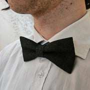 Set Papillon e Gemelli in Sughero Black Velvet con scatola di latta - Fashion Loft