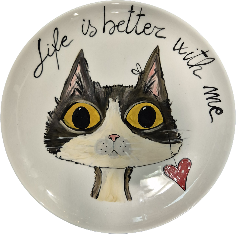 Piatto pizza - life is better with me