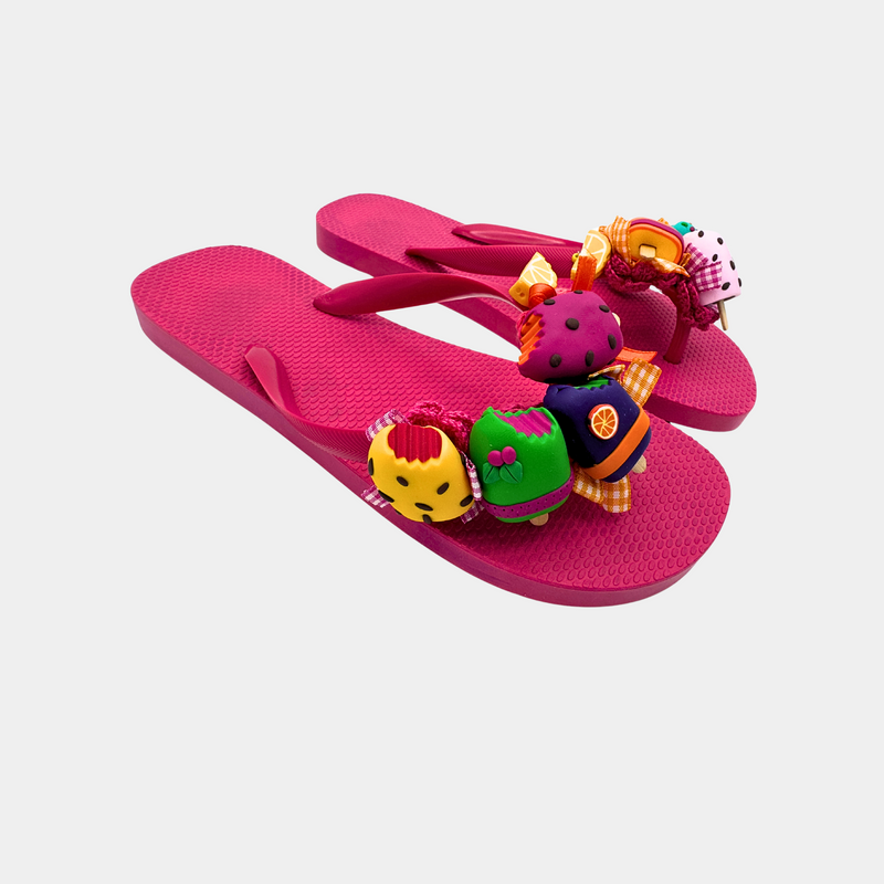 Flip Flops Fucsia con gelati