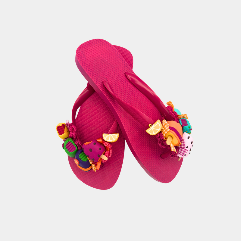 Flip Flops Fucsia con gelati
