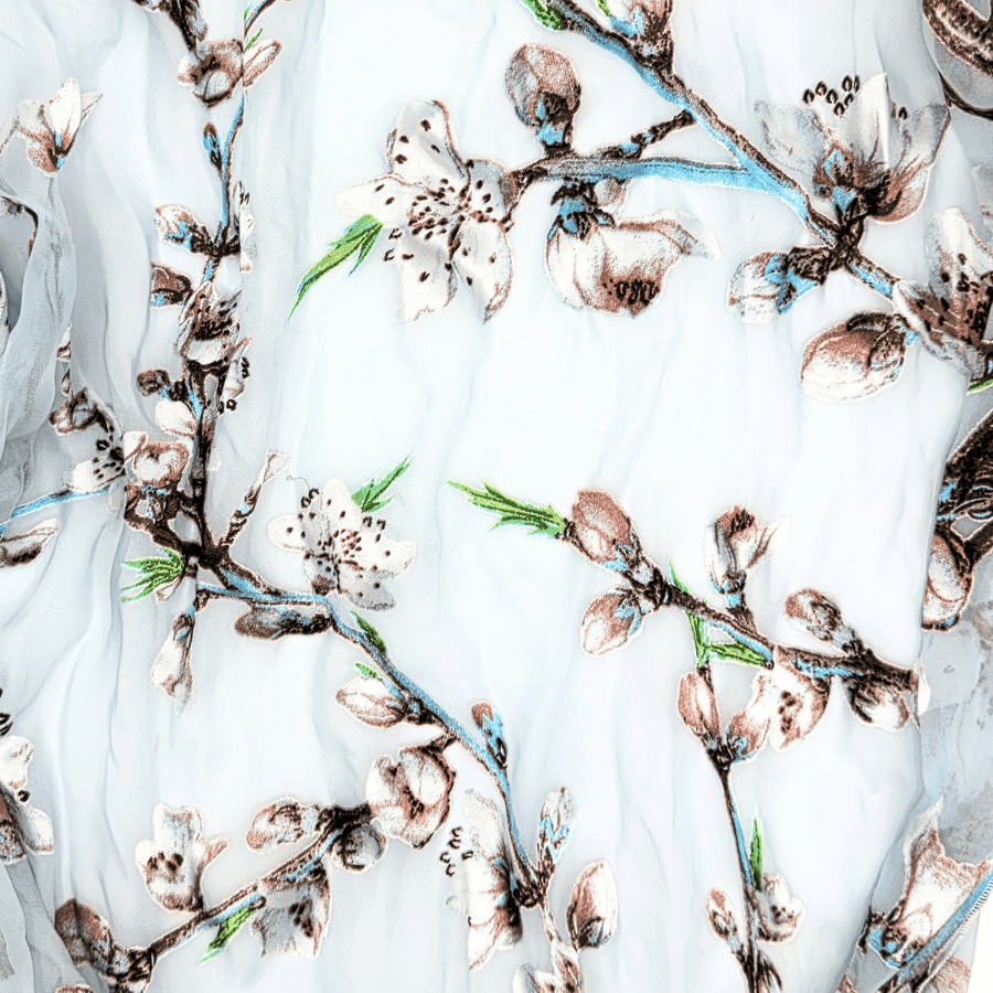 Foulard BB Fashion Loft – Delicatezza in Fiori e Azzurro - Fashion Loft