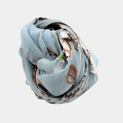 Foulard BB Fashion Loft – Delicatezza in Fiori e Azzurro - Fashion Loft