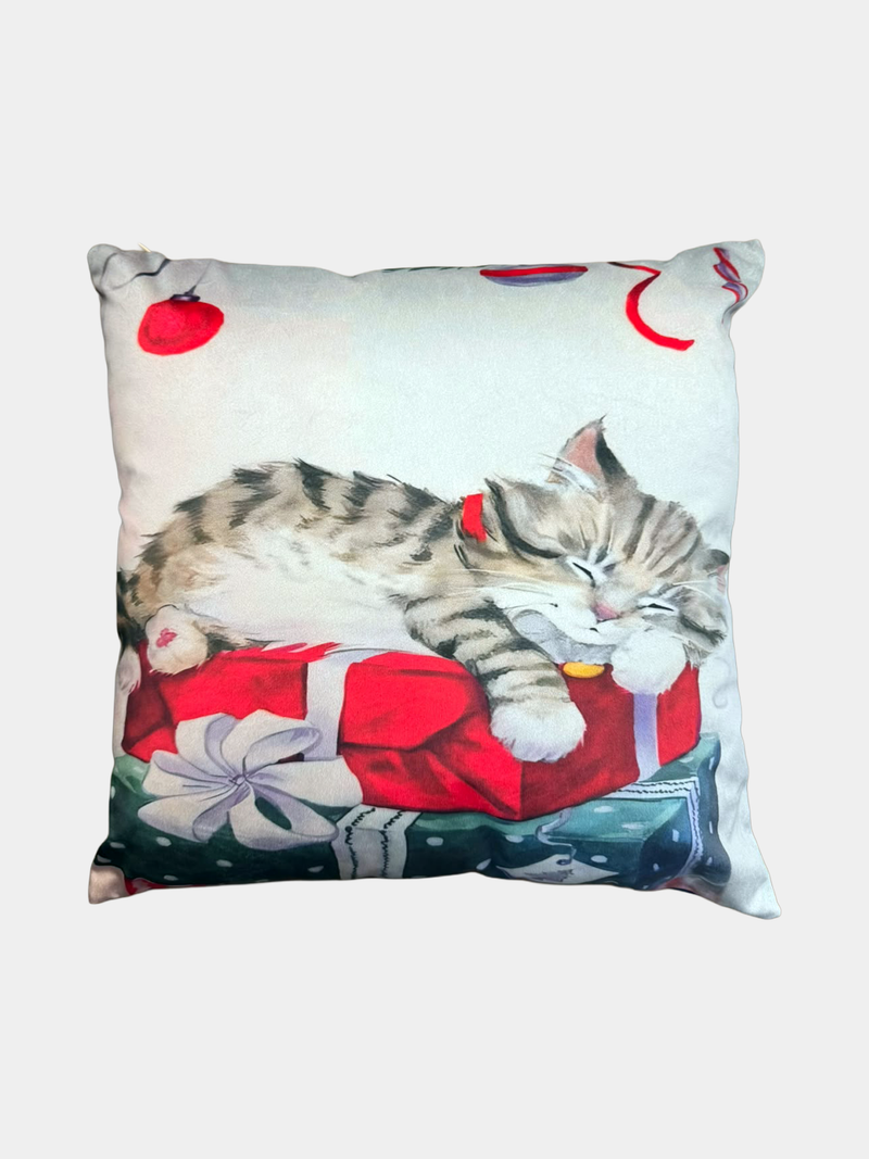 Cuscino Gatto sui Regali