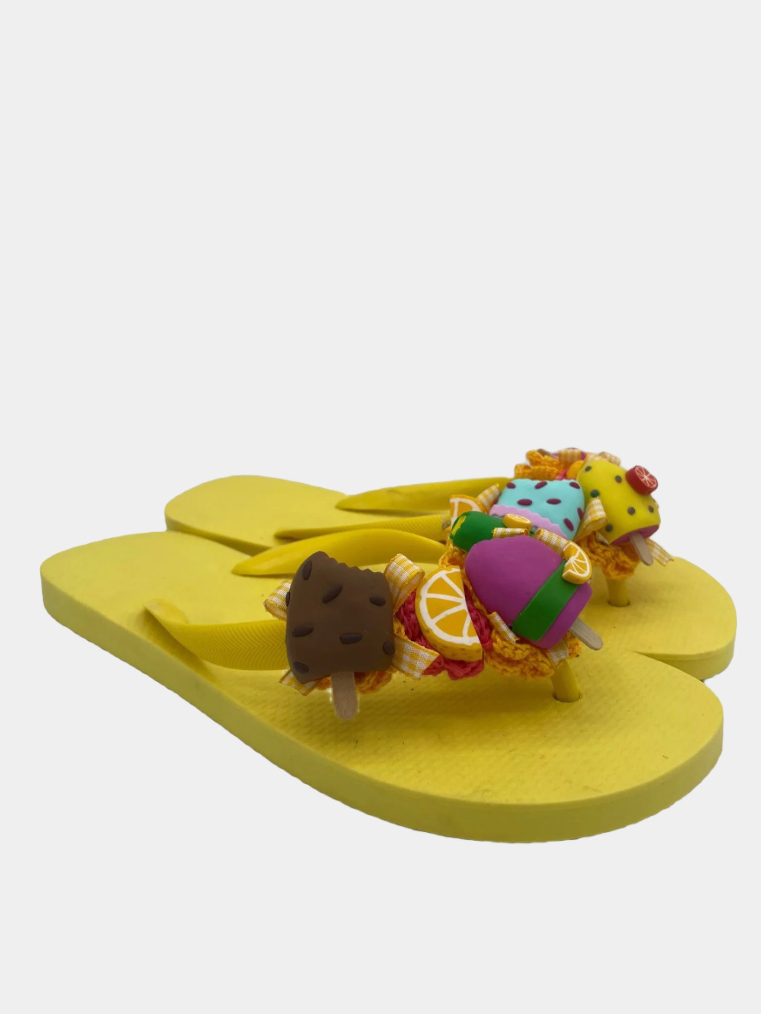Flip-Flops Gialle con Ice-Cream