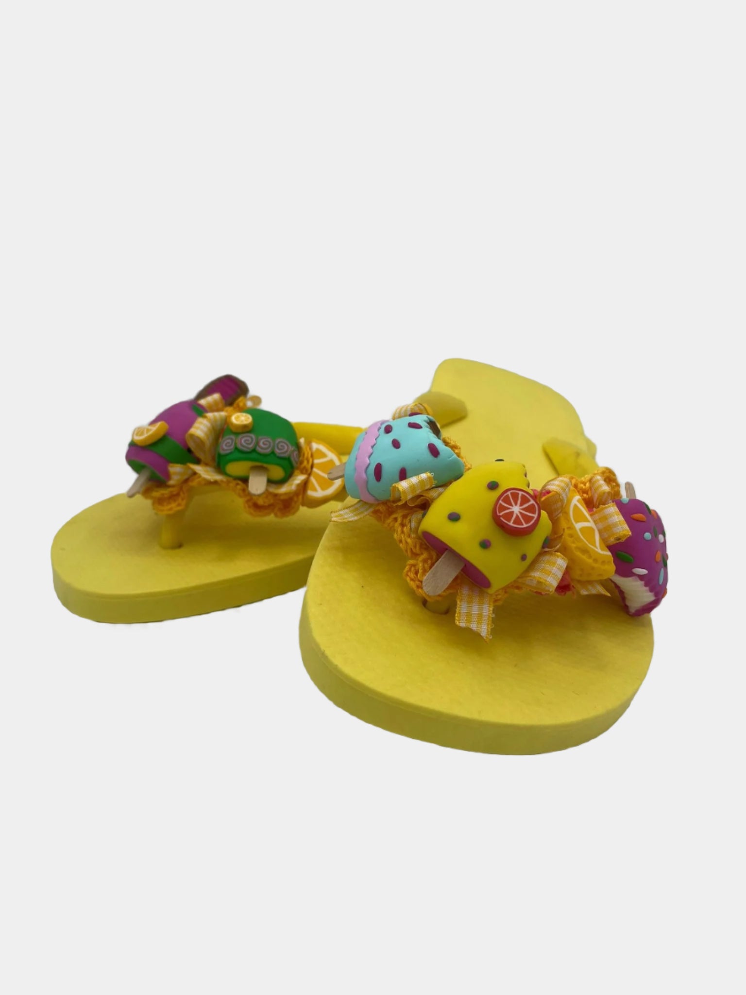 Flip-Flops Gialle con Ice-Cream