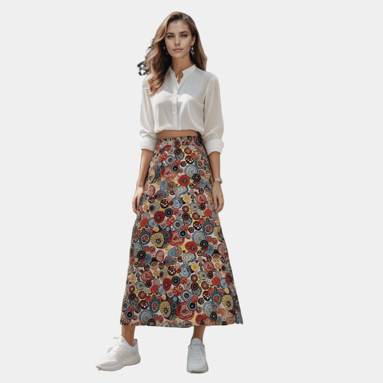 Urban Skirt “Serie Astratta – Costellazione" by Barbara Beltrame - Fashion Loft