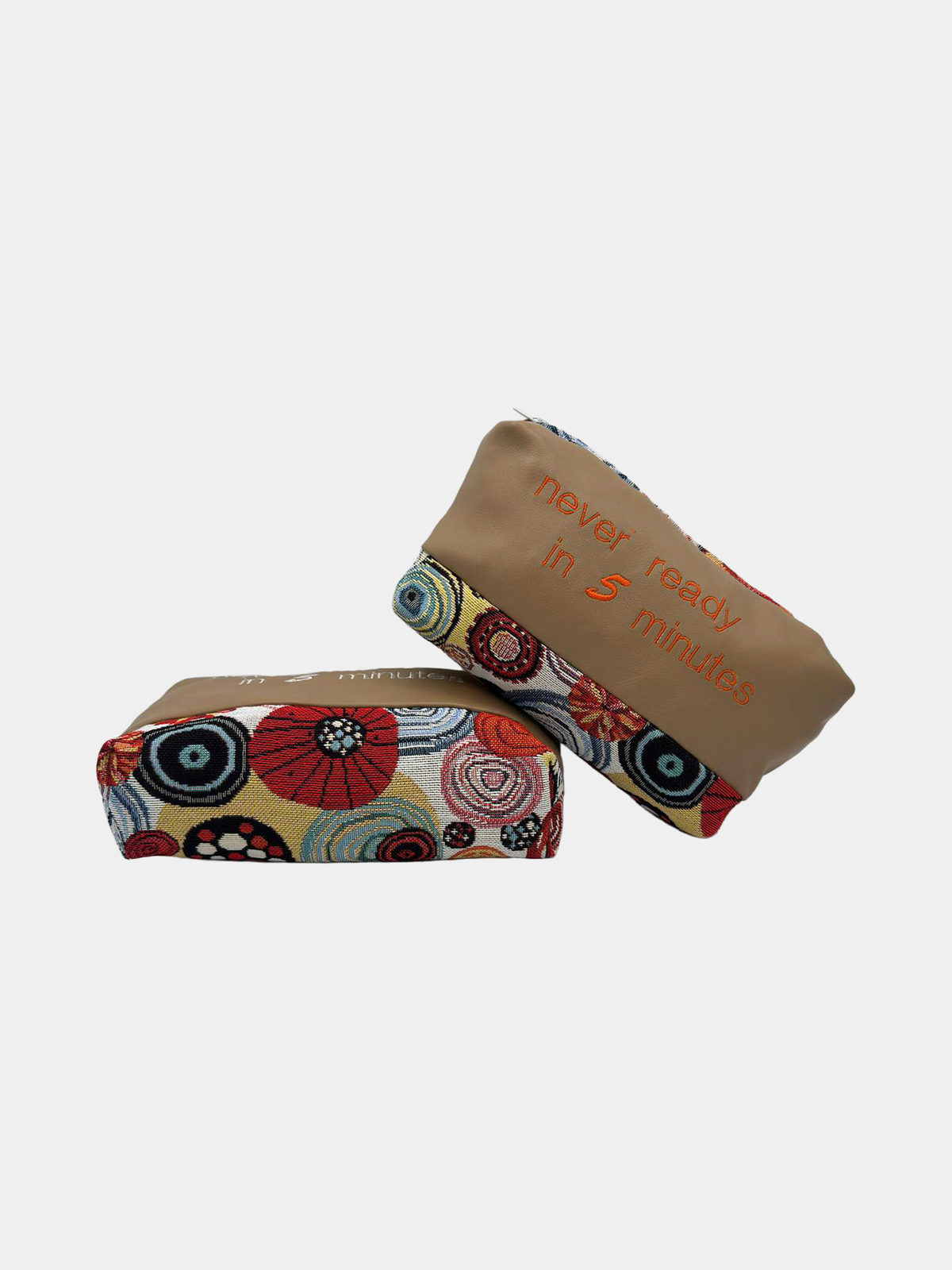 Pochette Never Ready in 5 Minutes Arancio