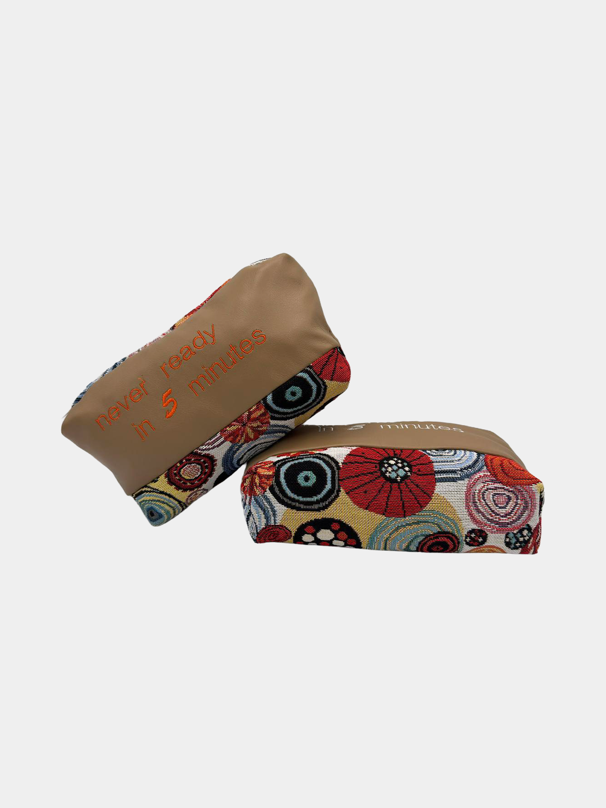 Pochette Never Ready in 5 Minutes Arancio