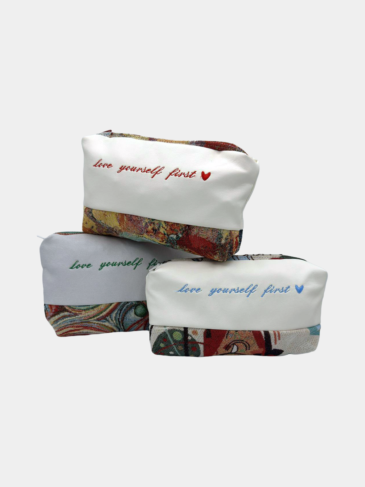 Pochette Love Yourself First Tessuti Assortiti