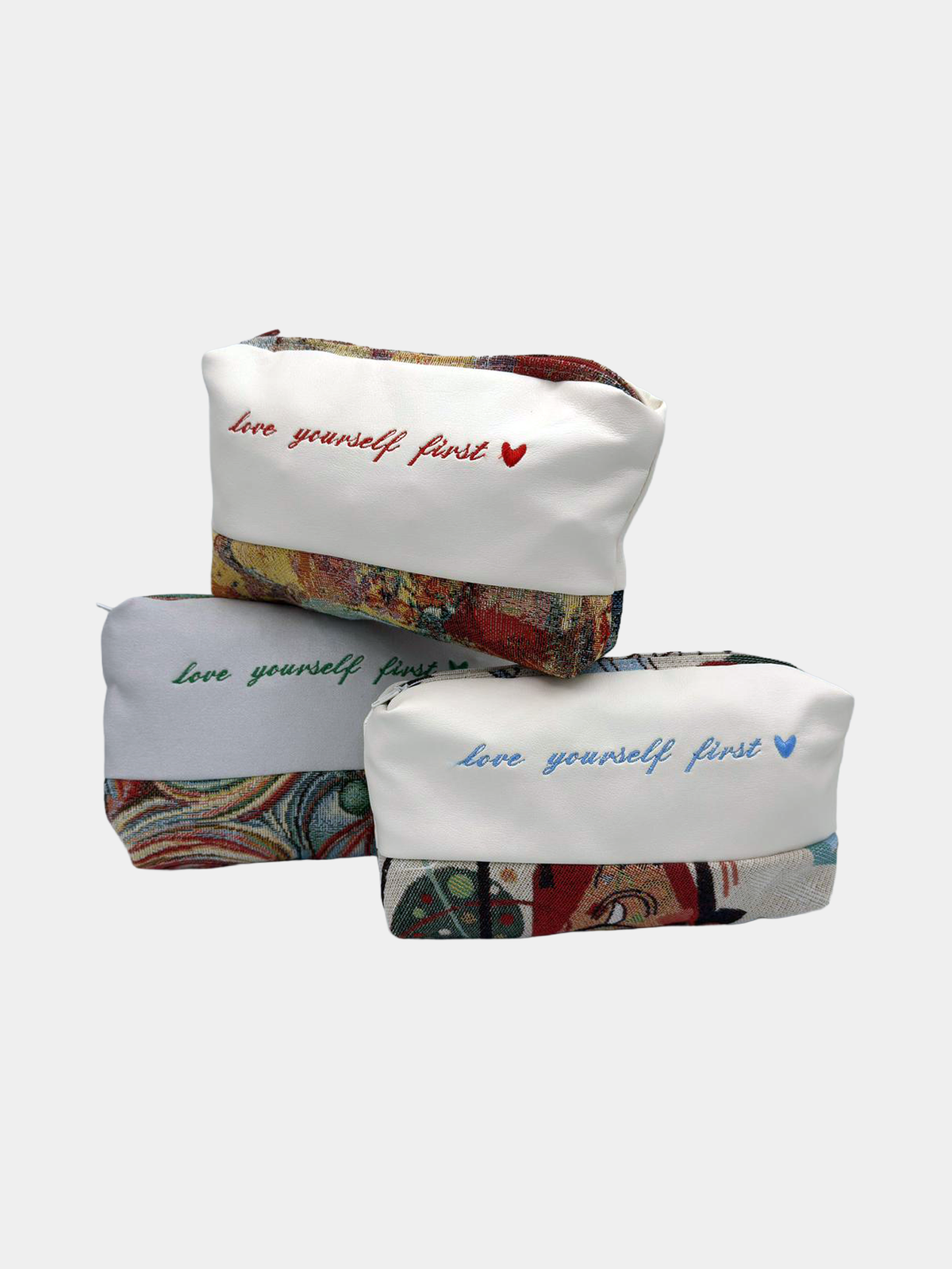 Pochette Love Yourself First Tessuti Assortiti