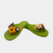 Flip-Flops Verde con frutta