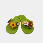 Flip-Flops Verde con frutta