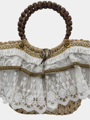 Borsa Coffa con Pizzo - Fashion Loft