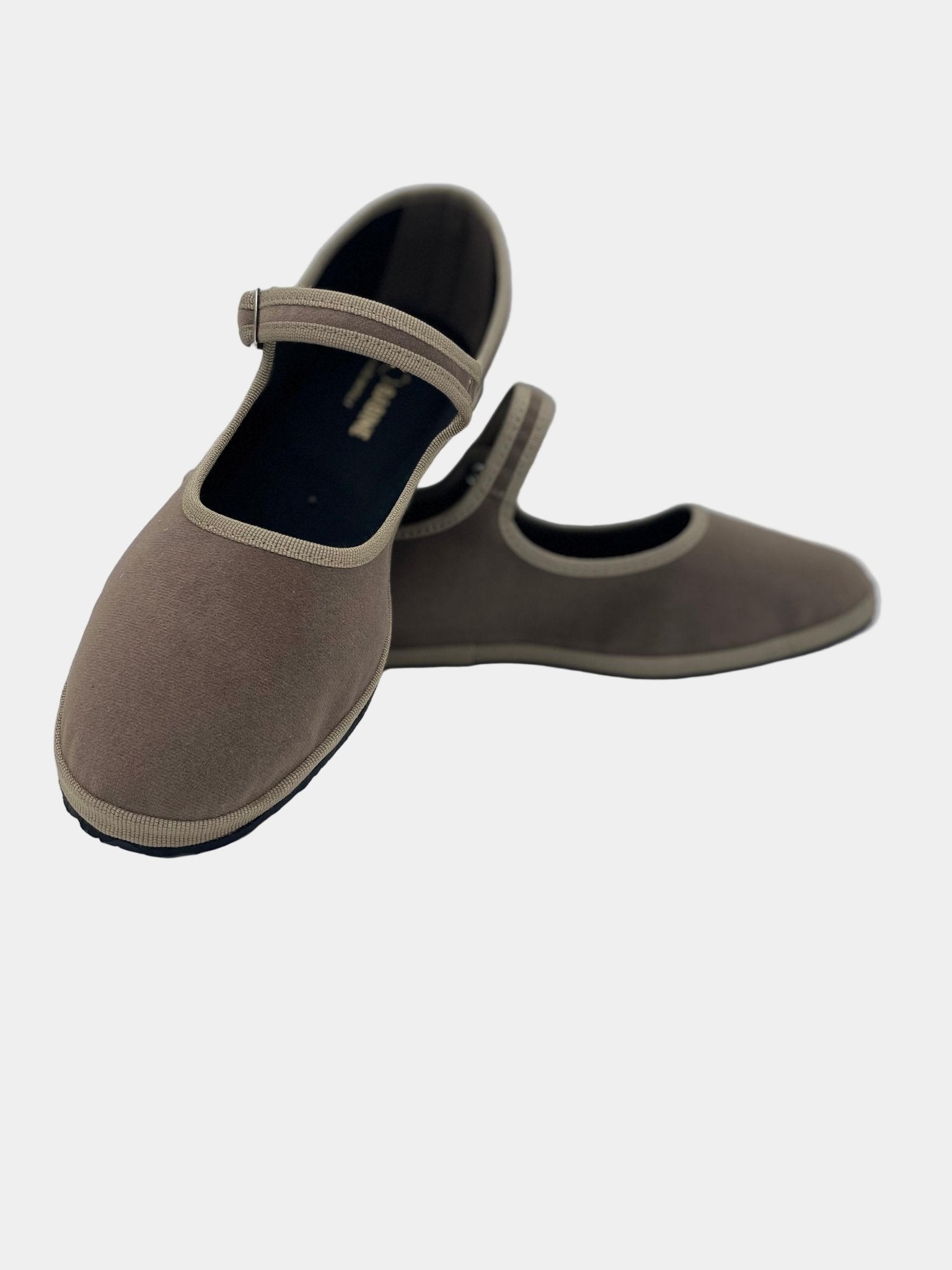 Noce - Le Babine Mary Jane - scarpa bassa in velluto con cinturino - Fashion Loft