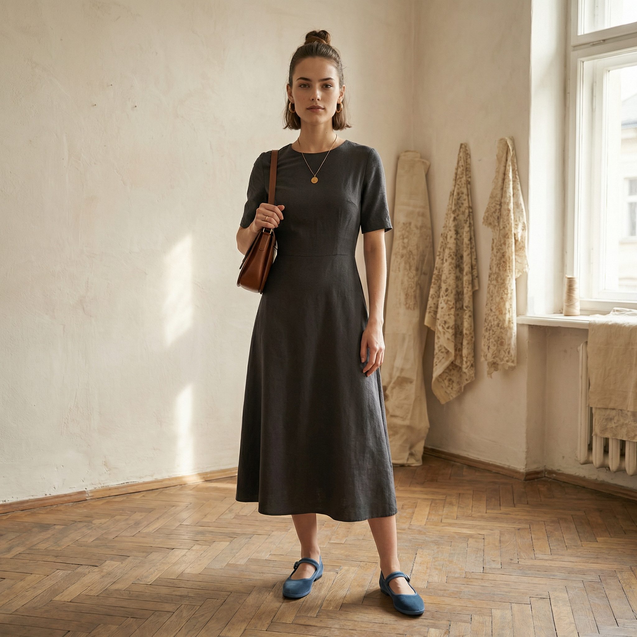 Avio - Le Babine Mary Jane - scarpa bassa in velluto con cinturino