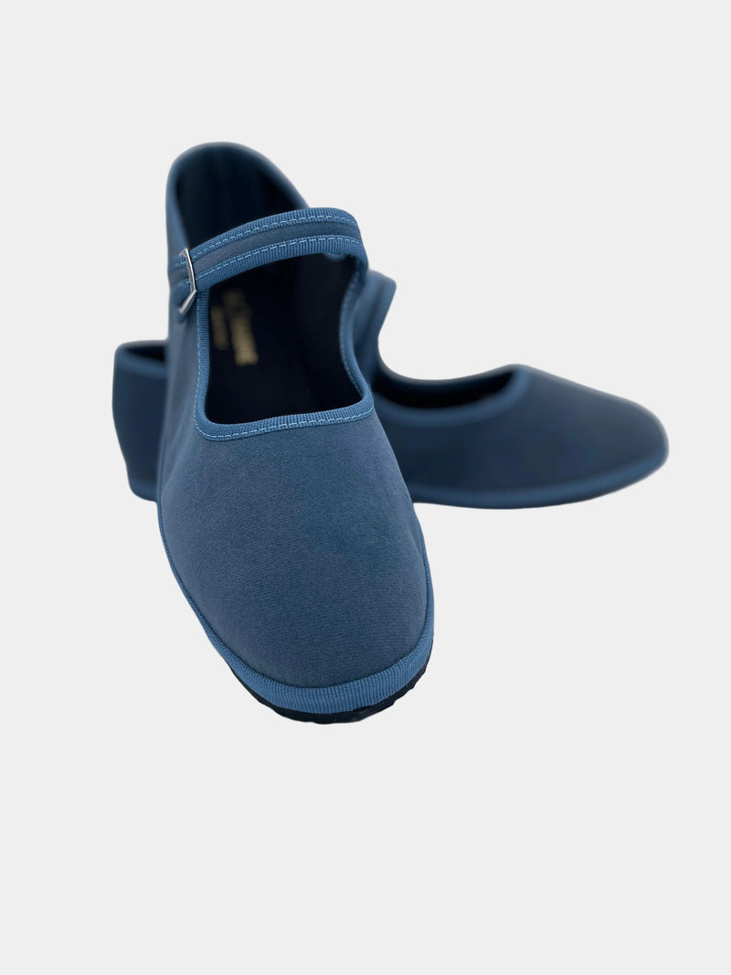 Avio - Le Babine Mary Jane - scarpa bassa in velluto con cinturino