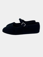 Nero - Le Babine Mary Jane - scarpa bassa in velluto con cinturino