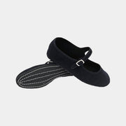 Blu Notte - Le Loftine Mary Jane - scarpa bassa in velluto con cinturino