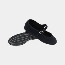 Blu Notte - Le Loftine Mary Jane - scarpa bassa in velluto con cinturino