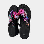 Flip-Flops nere effetto raffia
