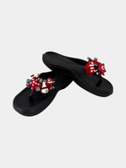 Flip-Flops Platform Nere Rosso e Bianco - vista 3 - infradito handmade BB Fashion Loft (BBFLIP41)
