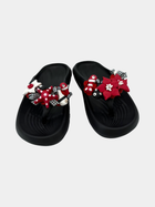 Flip-Flops Platform Nere Rosso e Bianco - vista 5 - infradito handmade BB Fashion Loft (BBFLIP41)