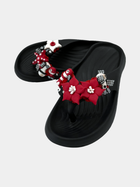 Flip-Flops Platform Nere Rosso e Bianco - vista 6 - infradito handmade BB Fashion Loft (BBFLIP41)