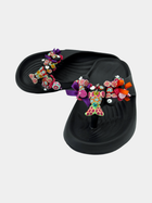 Flip-Flops Platform Nere Stelle Millefiori - vista 7 - infradito handmade BB Fashion Loft (BBFLIP42)