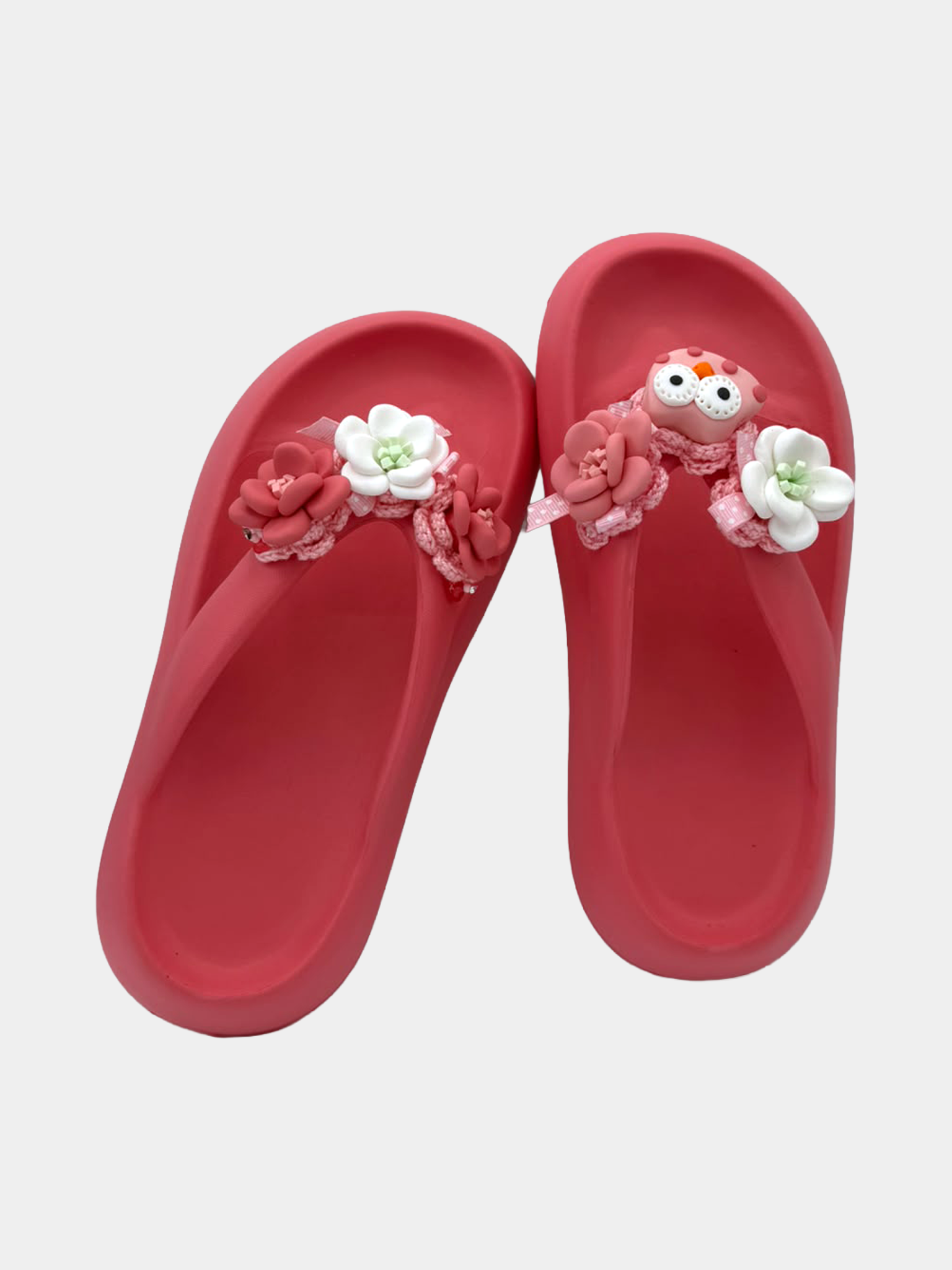 Flip-Flops Platform Rosa Romantiche - vista 3 - infradito handmade BB Fashion Loft (BBFLIP44)