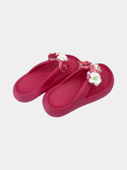 Flip-Flops Platform Rosa Romantiche - vista 5 - infradito handmade BB Fashion Loft (BBFLIP44)