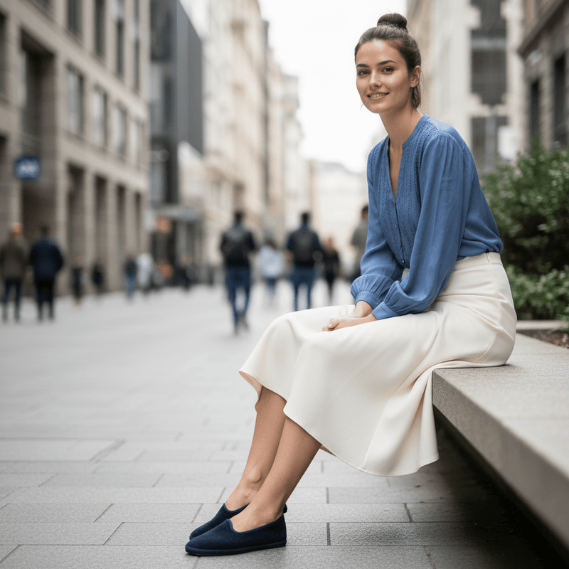 BLU Notte - Le Babine - scarpa tradizionale Friulana con carattere - Fashion Loft